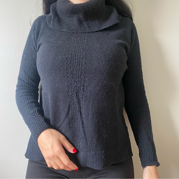 Black Banana Republic Cowl Neck Sweater - Picture 1 of 9